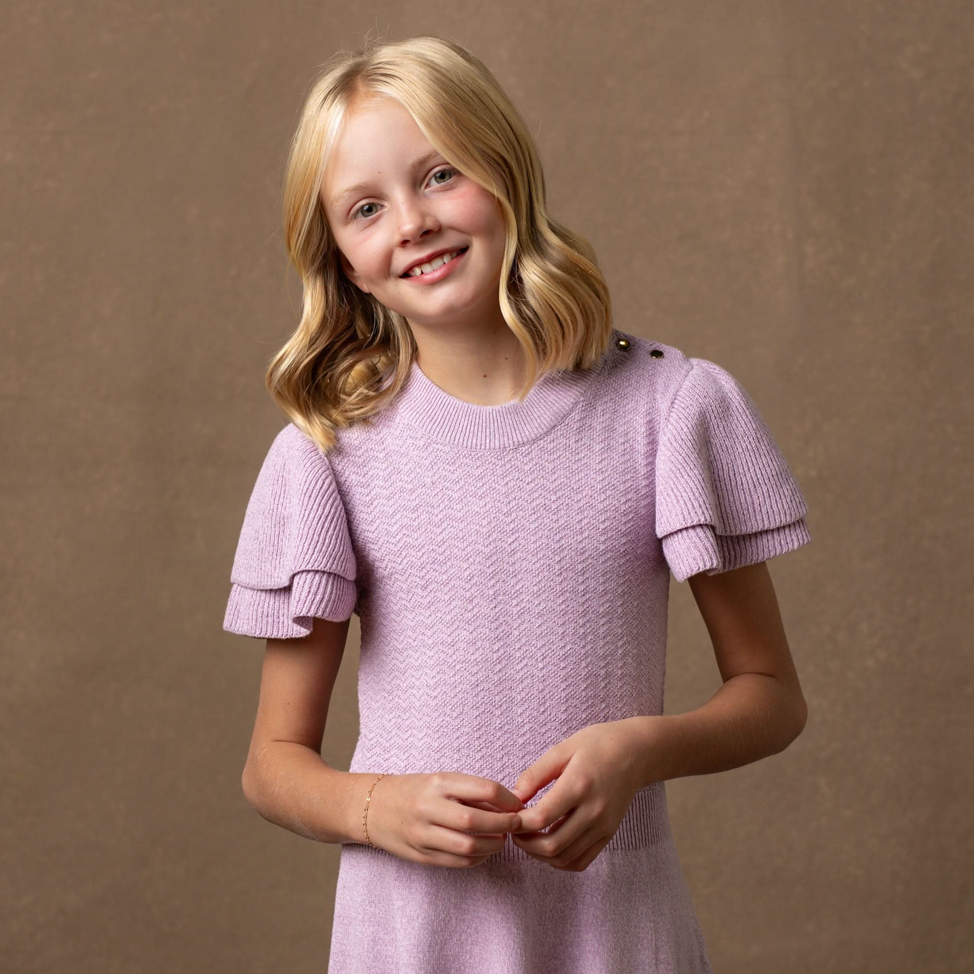 Hope & Henry Organic Flutter Sleeve Sweater Dress - Image 8