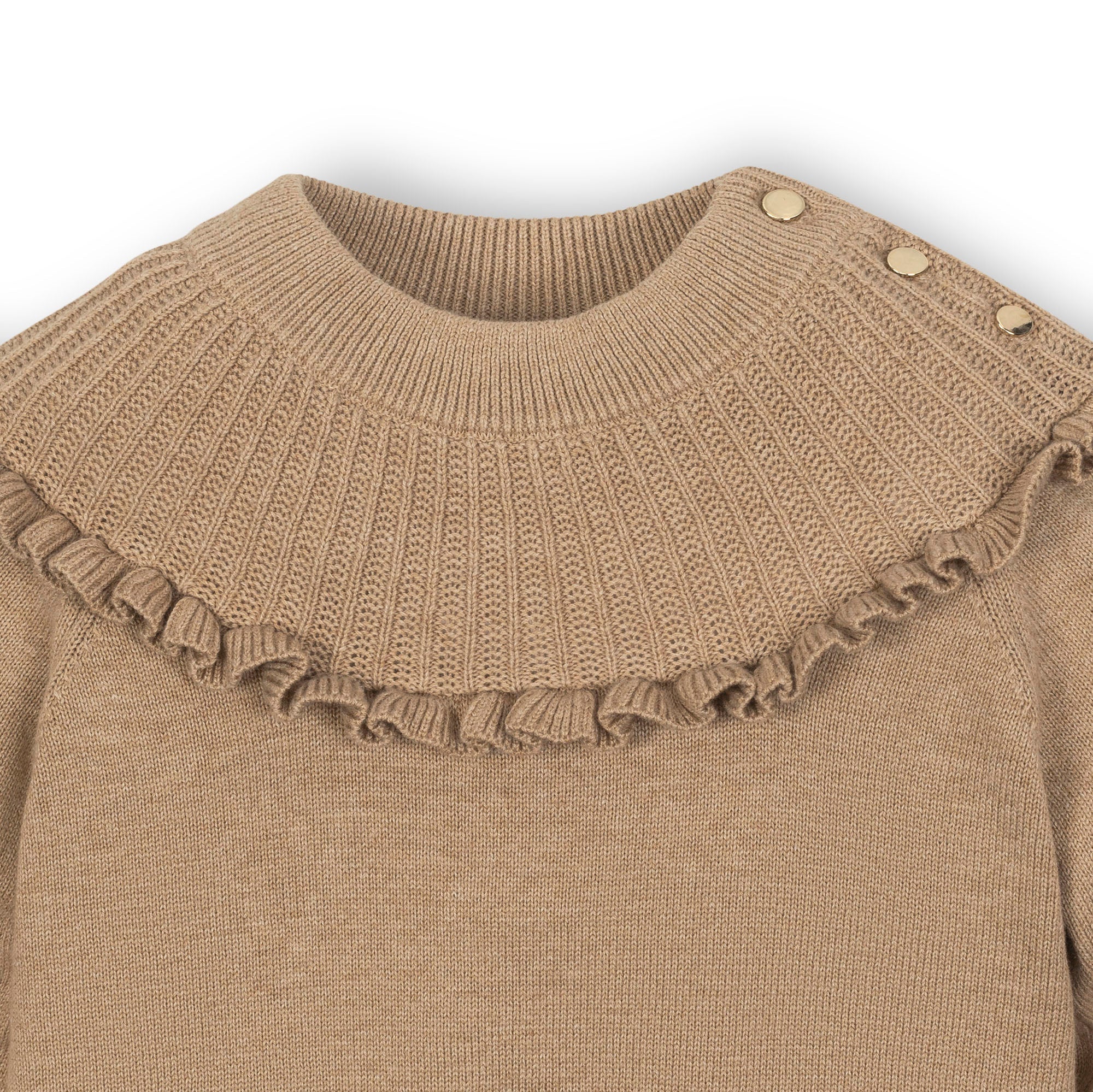 Hope & Henry Organic Mock Neck Ruffle Sweater - Image 3