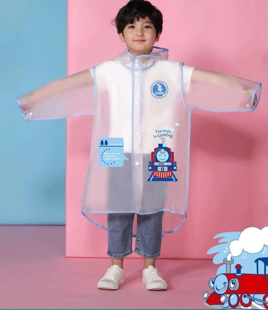 Ozznek Kids' Hooded Waterproof Raincoat- Lightweight & Durable - Image 6
