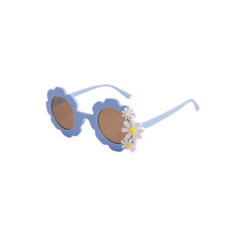 ozznekshoes  Retro Flower-Shaped Sunglasses for Kids | Daisy Bloom - Image 2