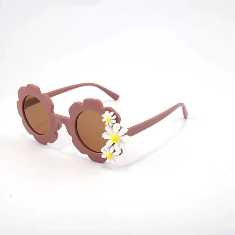 ozznekshoes  Retro Flower-Shaped Sunglasses for Kids | Daisy Bloom - Image 6