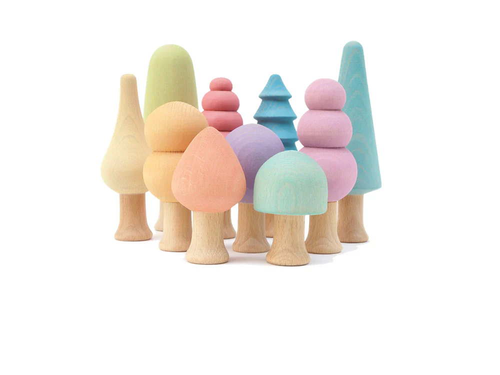 Pastel Bosque Trees - Set of 10 - Image 3