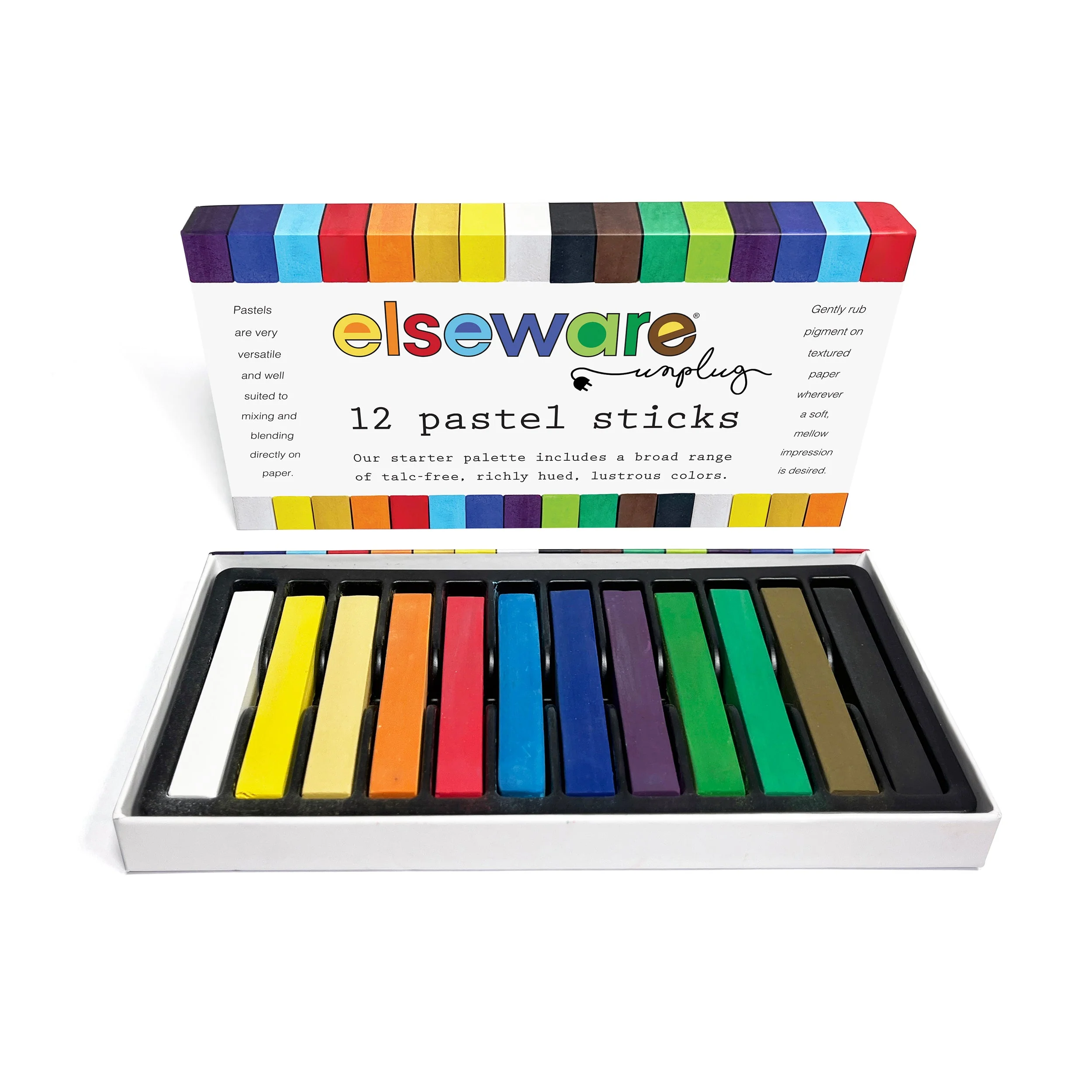 Elseware Unplug Pastel Sticks – Talc-Free Oil Pastels – 12 Vibrant Colors - Image 5