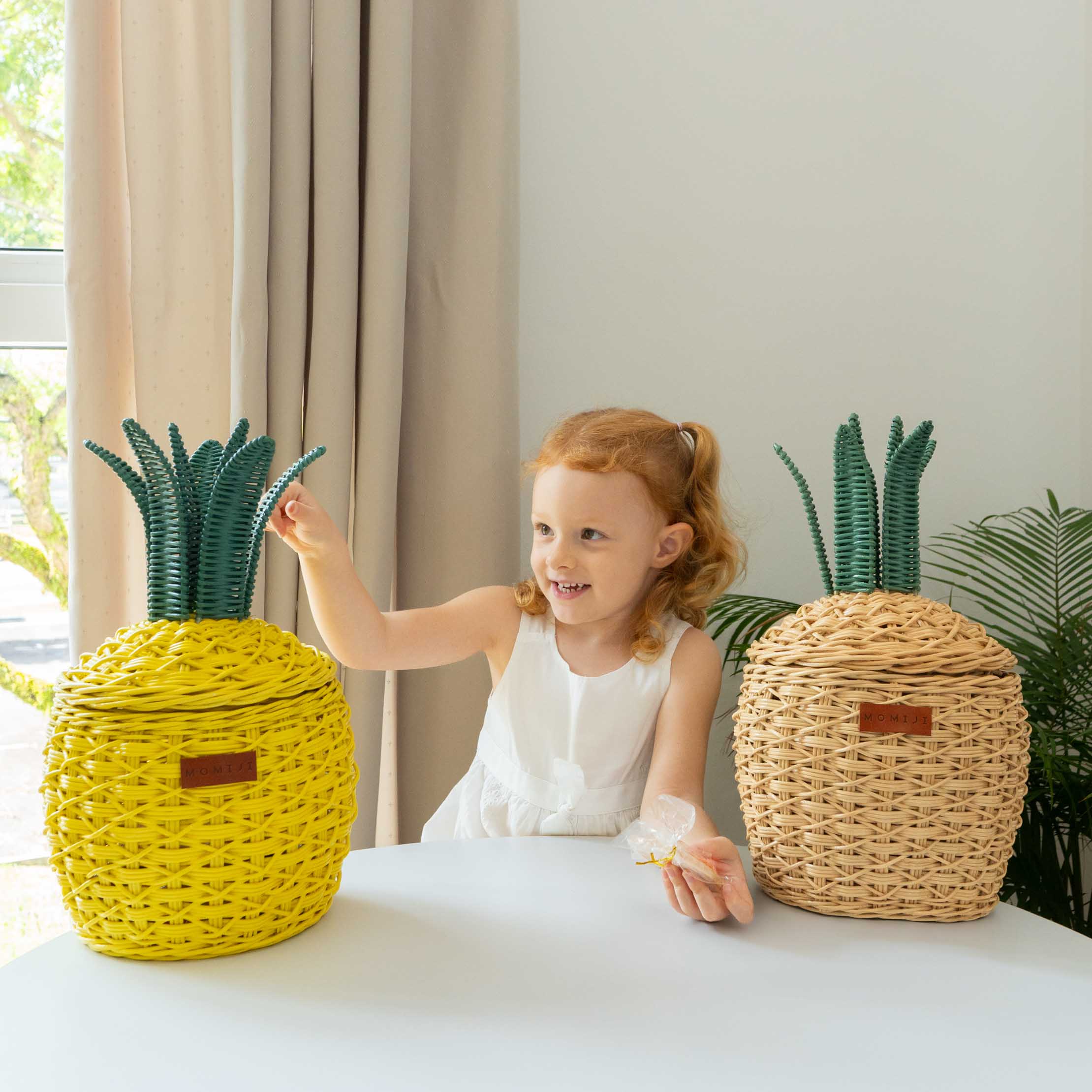 Momiji Pineapple Storage Basket Small - Natural - Image 4