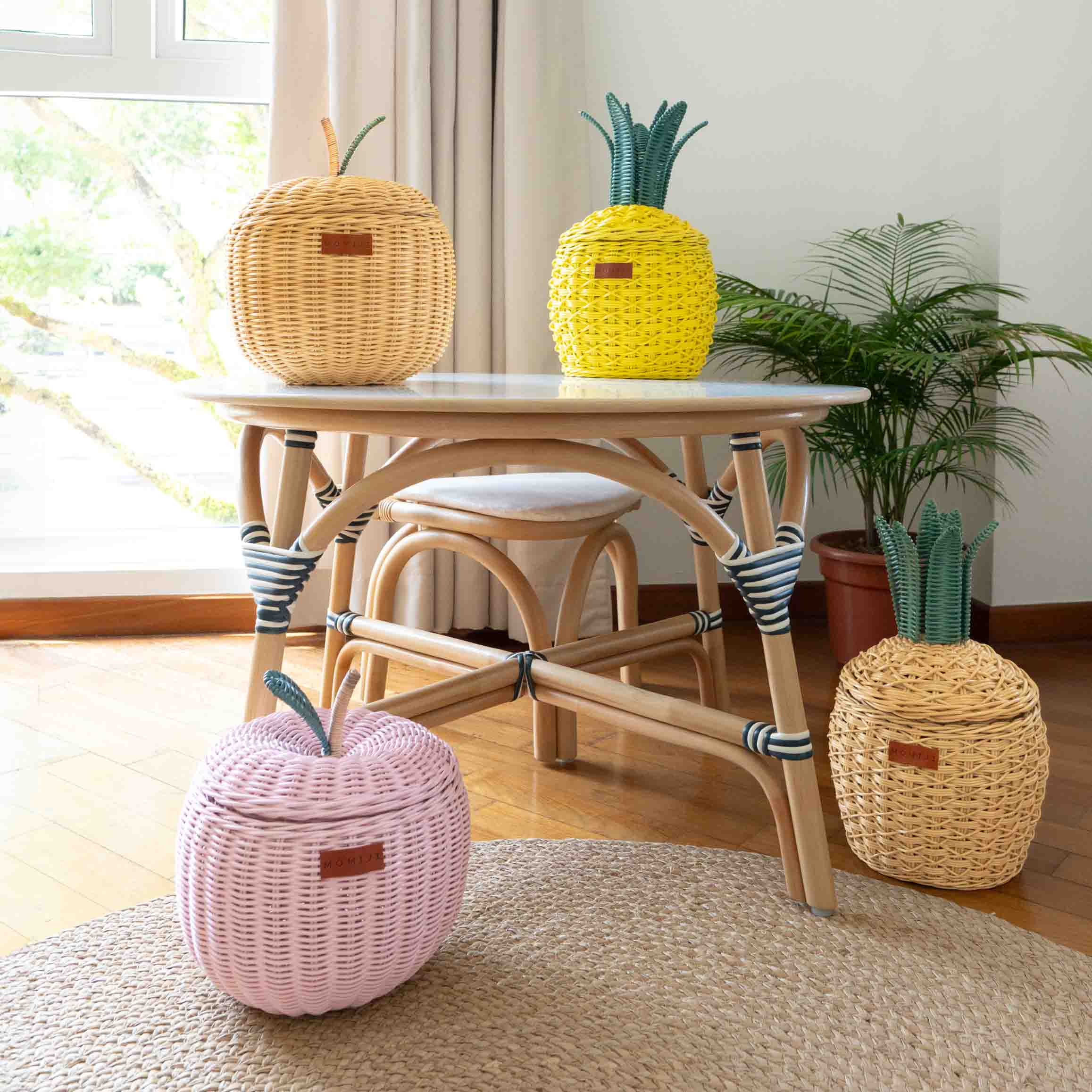 Momiji Pineapple Storage Basket Small - Natural - Image 5