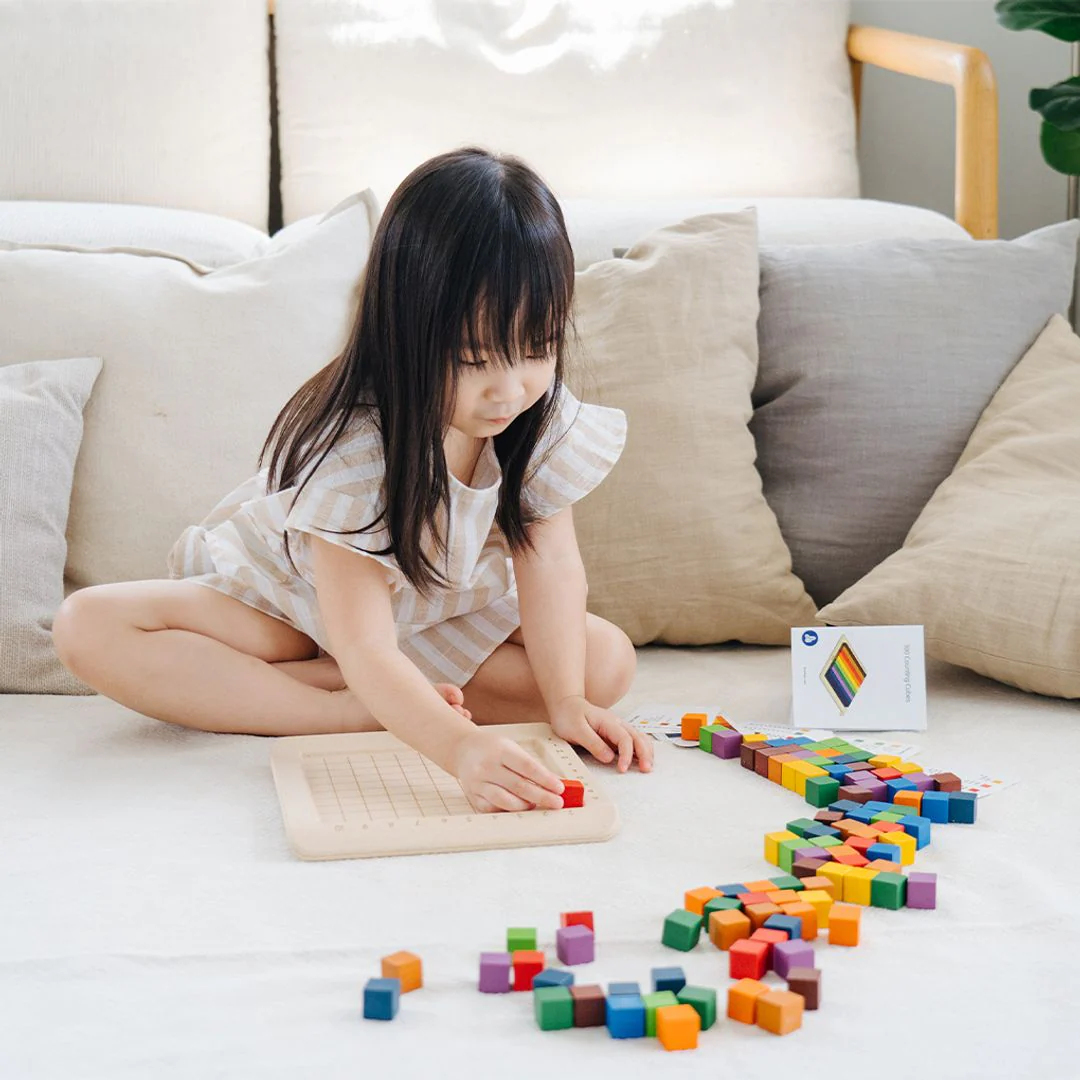 PlanToys 100 Counting Cubes - Unit Plus - Image 7