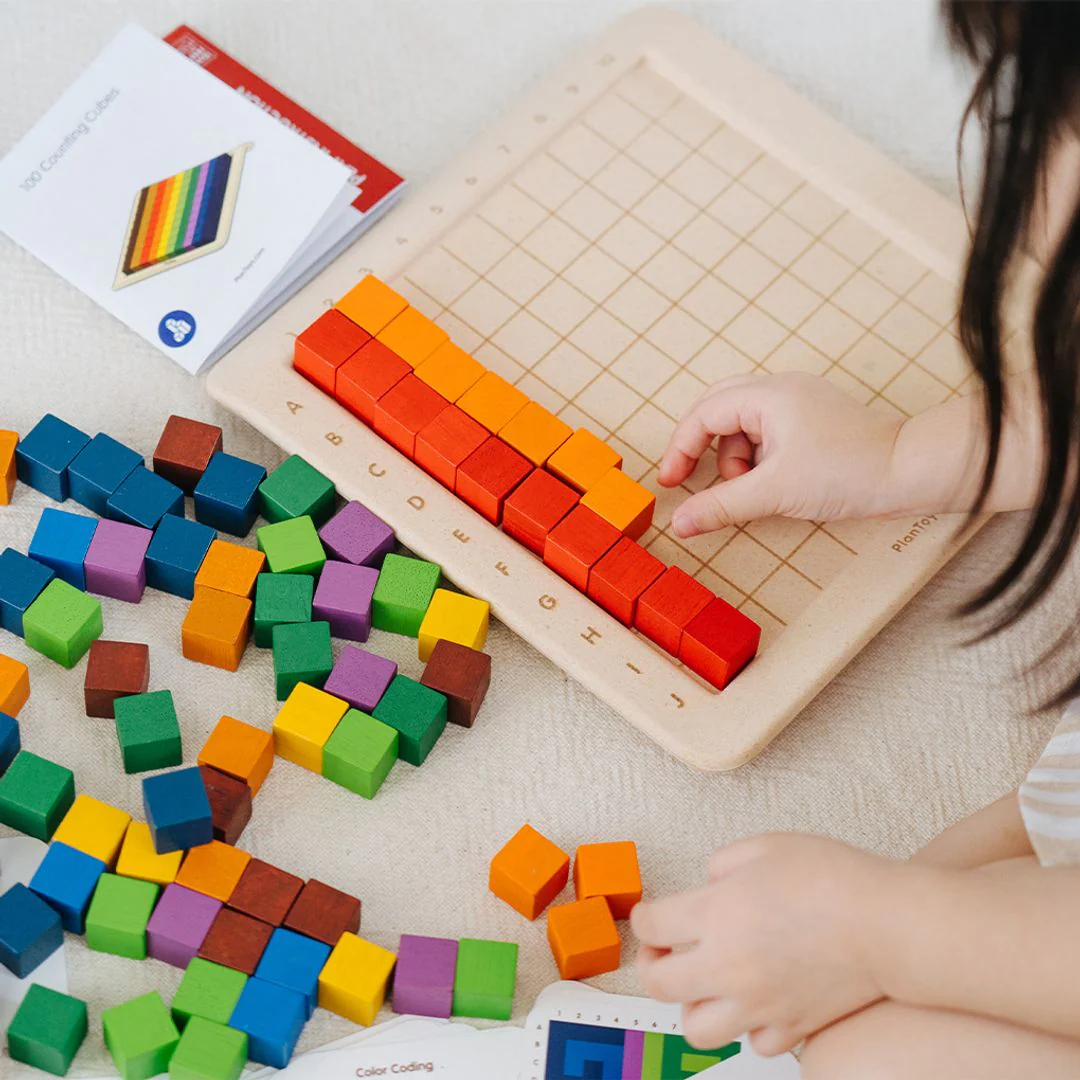 PlanToys 100 Counting Cubes - Unit Plus - Image 8