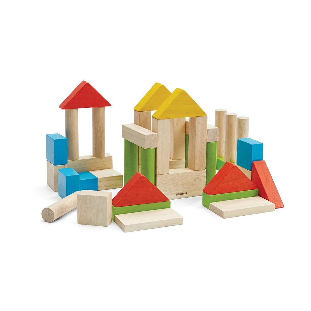 PlanToys 40-Piece Small Unit Blocks – Classic Set - Image 8