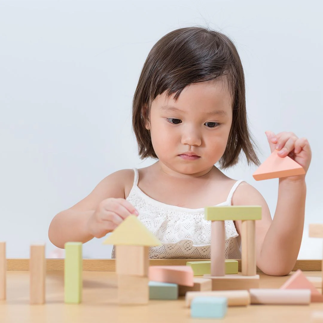 PlanToys 40-Piece Small Unit Blocks – Pastel Set - Image 6