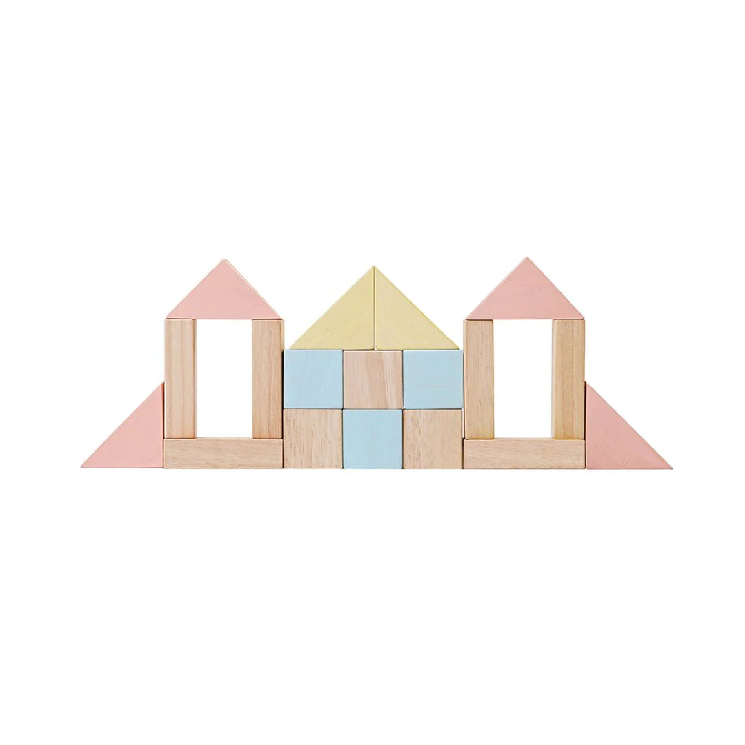 PlanToys 40-Piece Small Unit Blocks – Pastel Set - Image 8