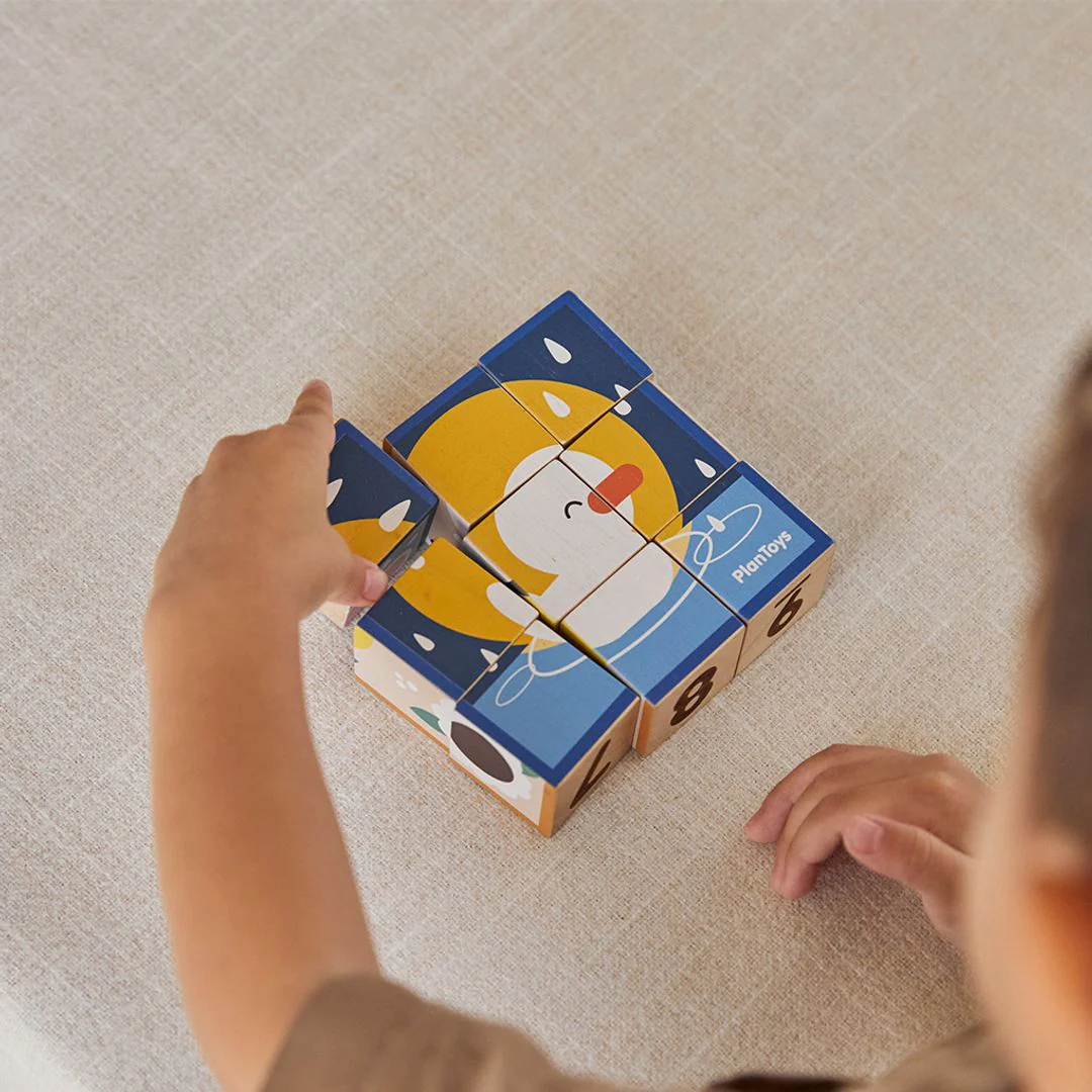 PlanToys Animal Puzzle Cubes - Image 6