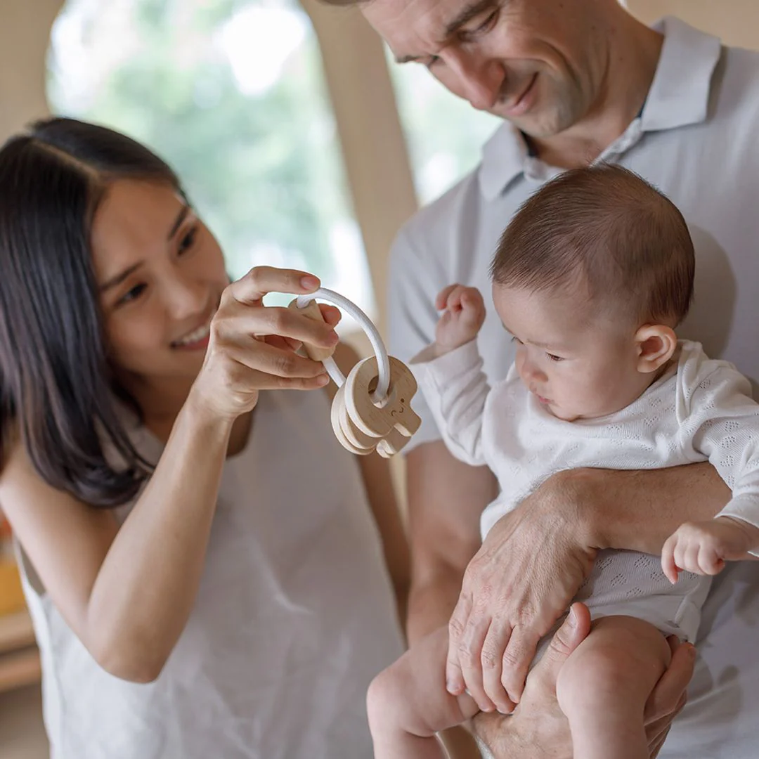 PlanToys Baby Key Rattle - Natural - Image 2
