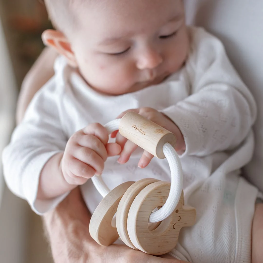 PlanToys Baby Key Rattle - Natural - Image 5