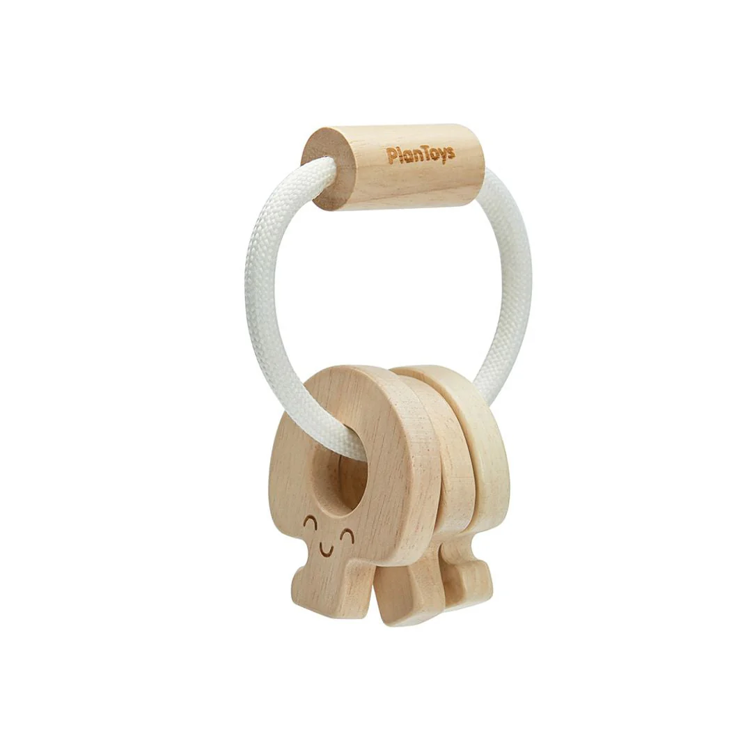 PlanToys Baby Key Rattle - Natural - Image 6