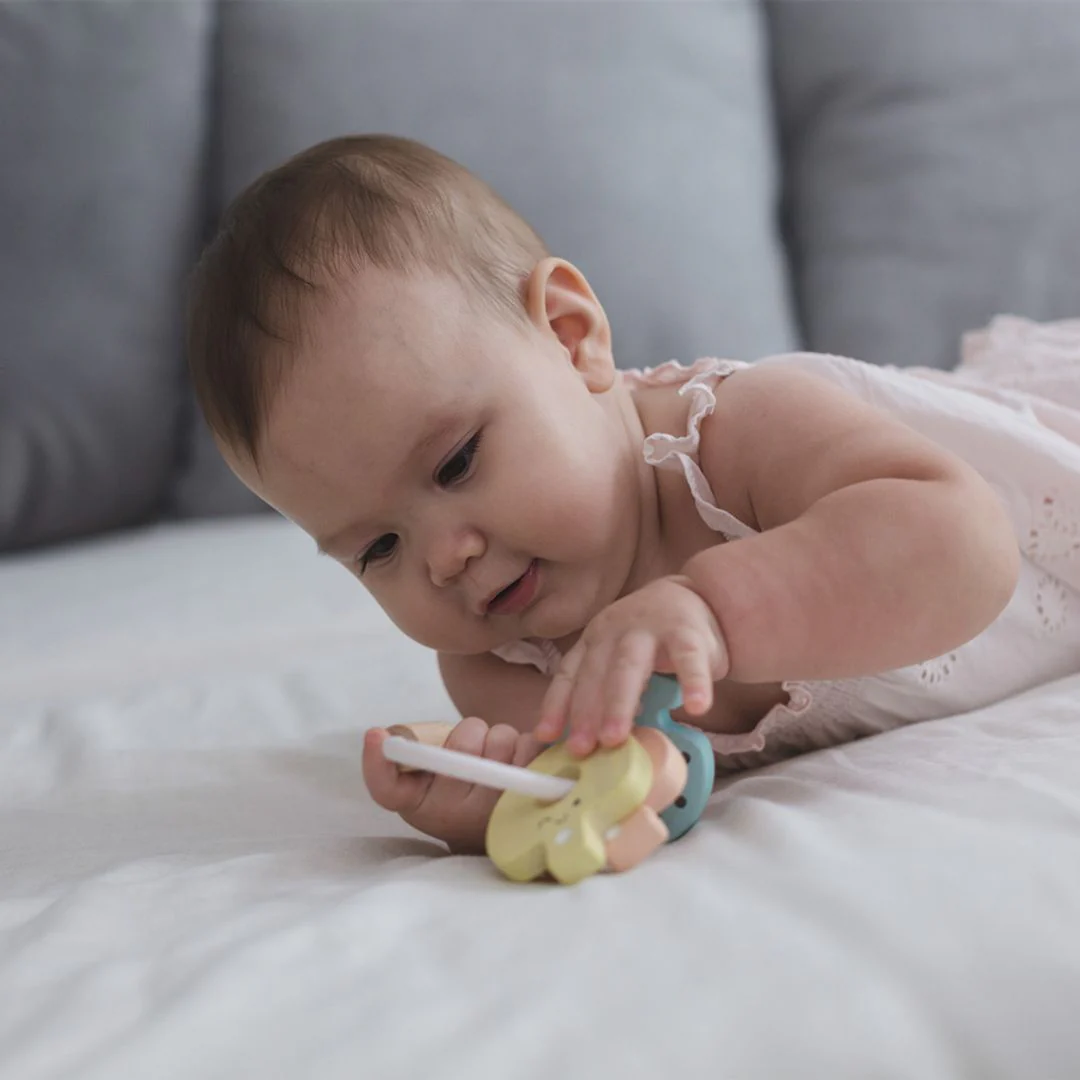 PlanToys Baby Key Rattle - Pastel - Image 4
