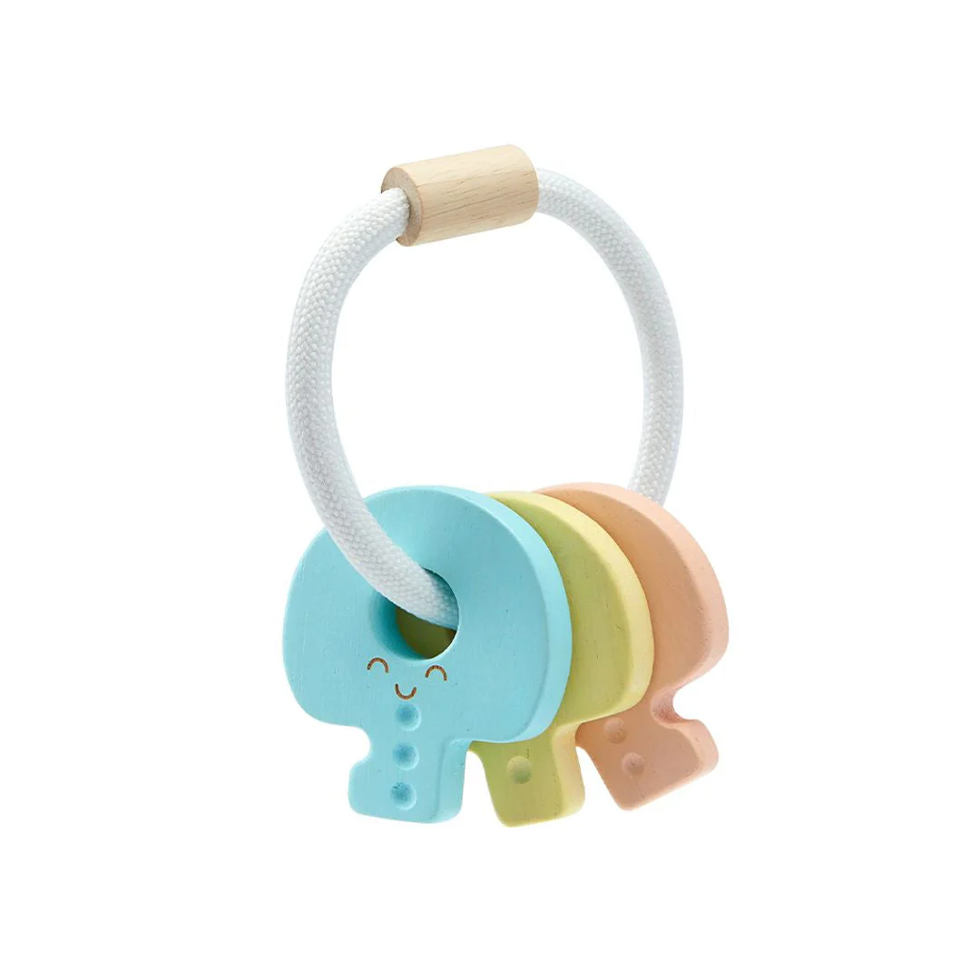 PlanToys Baby Key Rattle - Pastel - Image 5