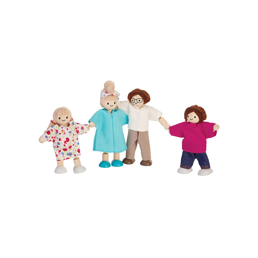 PlanToys Doll Family - Light Skin Tone - Brown Hair - Image 2