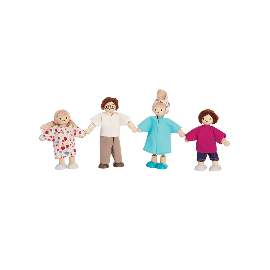 PlanToys Doll Family - Light Skin Tone - Brown Hair - Image 3
