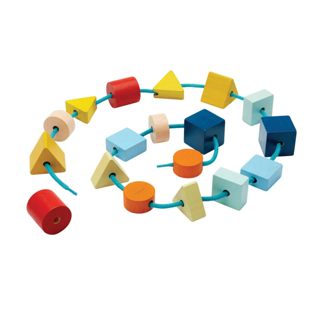 PlanToys Geo Lacing Beads - Unit Plus - Image 5