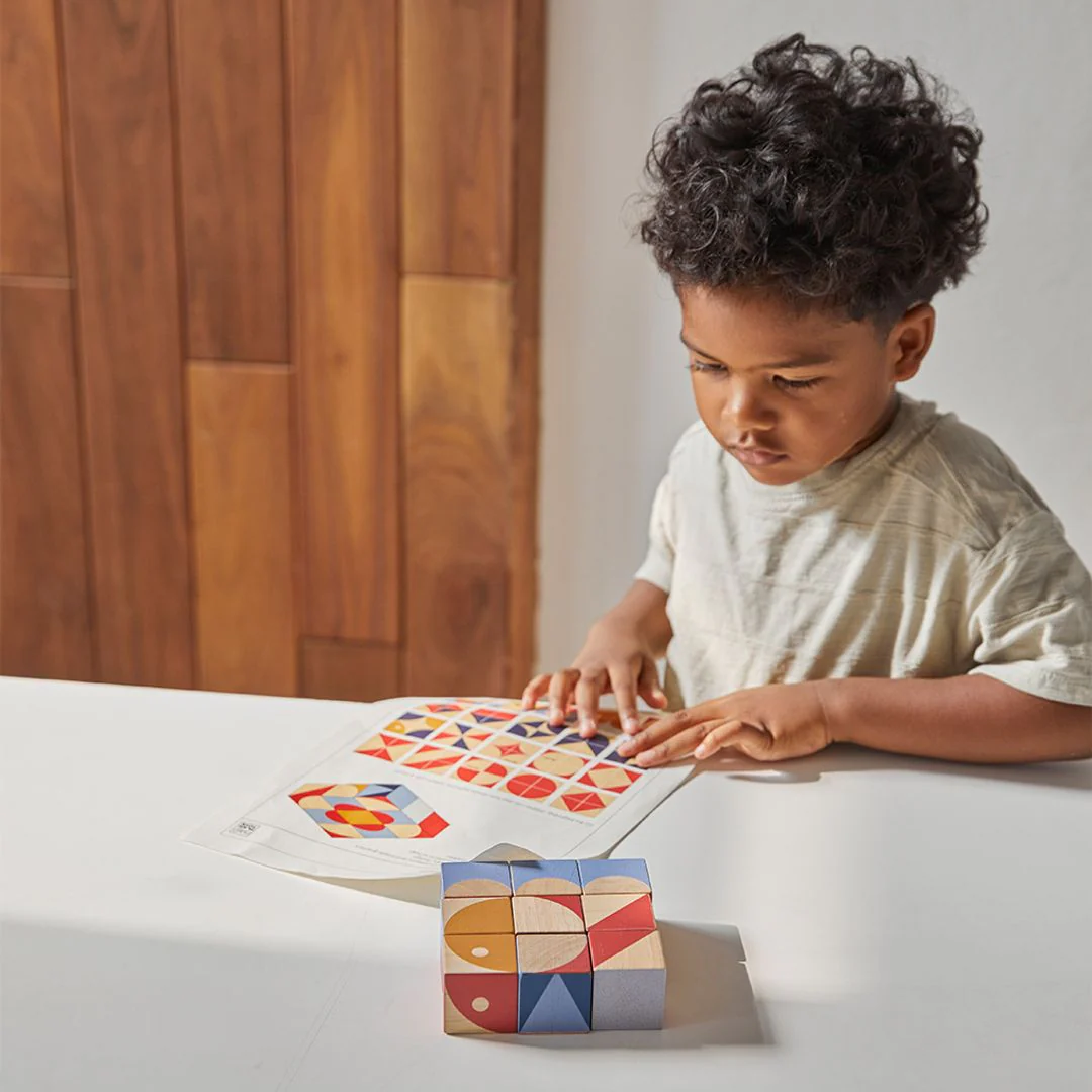 PlanToys Geo Pattern Cubes - Image 2