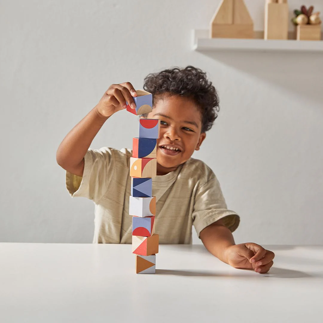 PlanToys Geo Pattern Cubes - Image 4