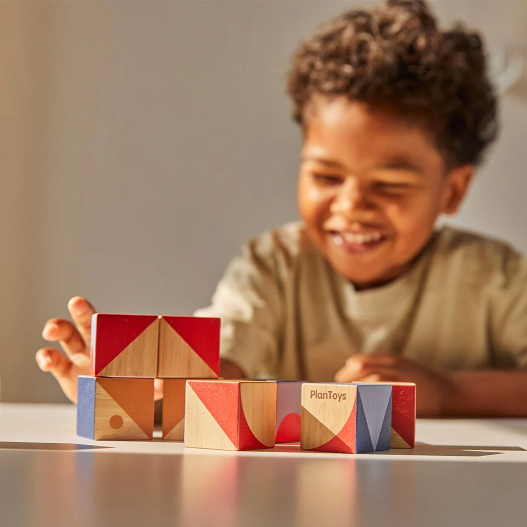 PlanToys Geo Pattern Cubes - Image 7