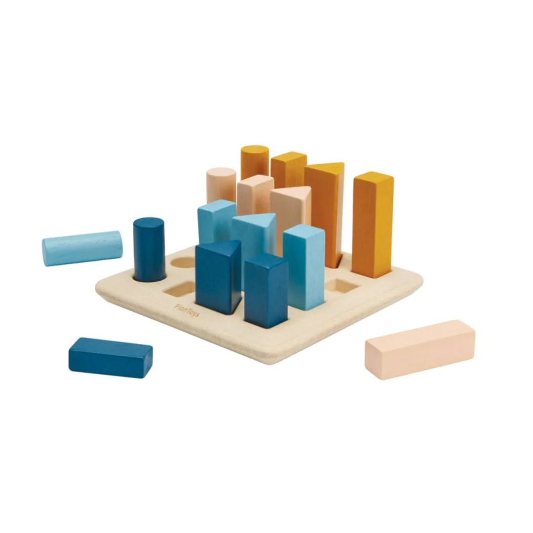 PlanToys Geometric Peg Board - Orchard - Image 6