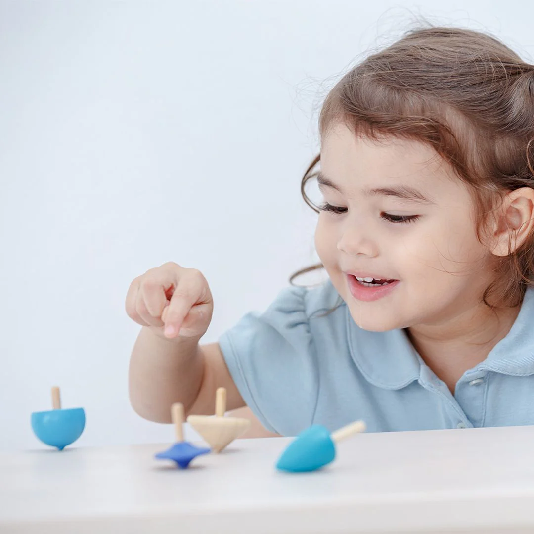 PlanToys Mini Spinning Tops - Image 2