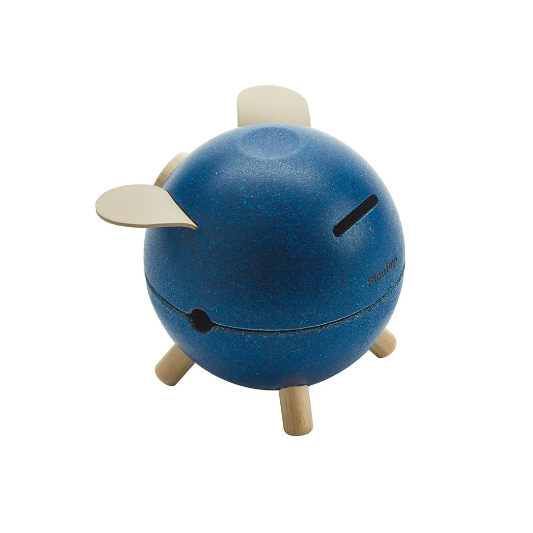PlanToys Piggy Bank Blue - Orchard - Image 5