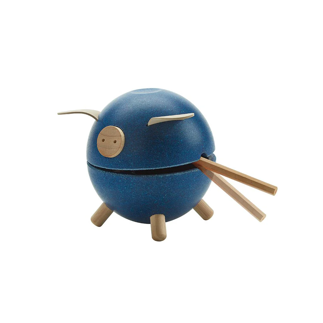PlanToys Piggy Bank Blue - Orchard - Image 6