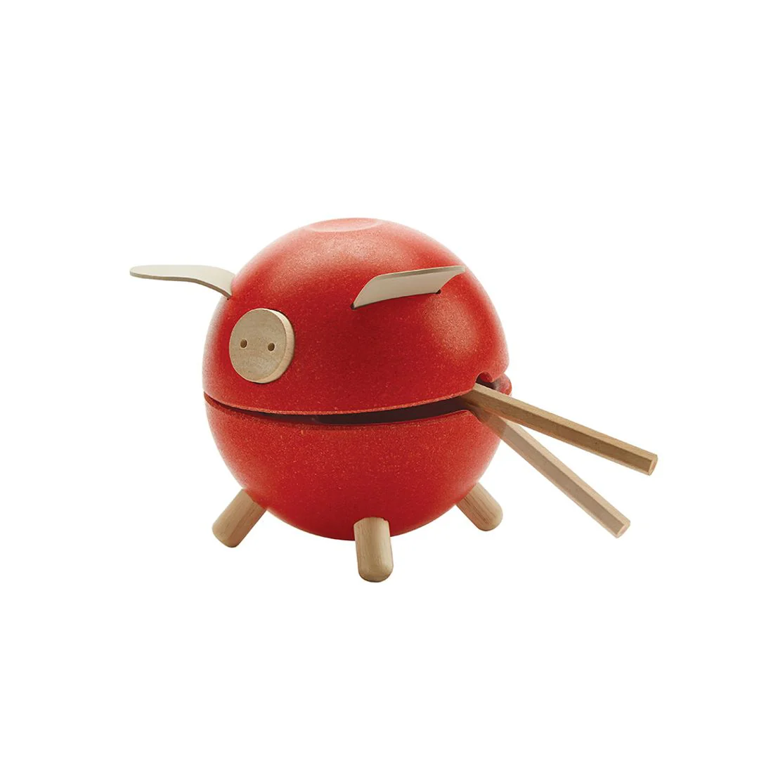PlanToys Piggy Bank Red - Orchard - Image 6