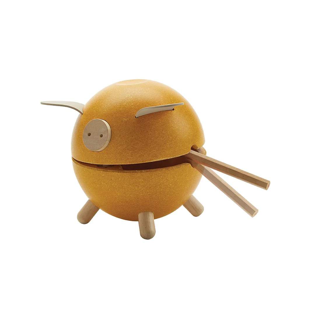 PlanToys Piggy Bank Yellow - Orchard - Image 6