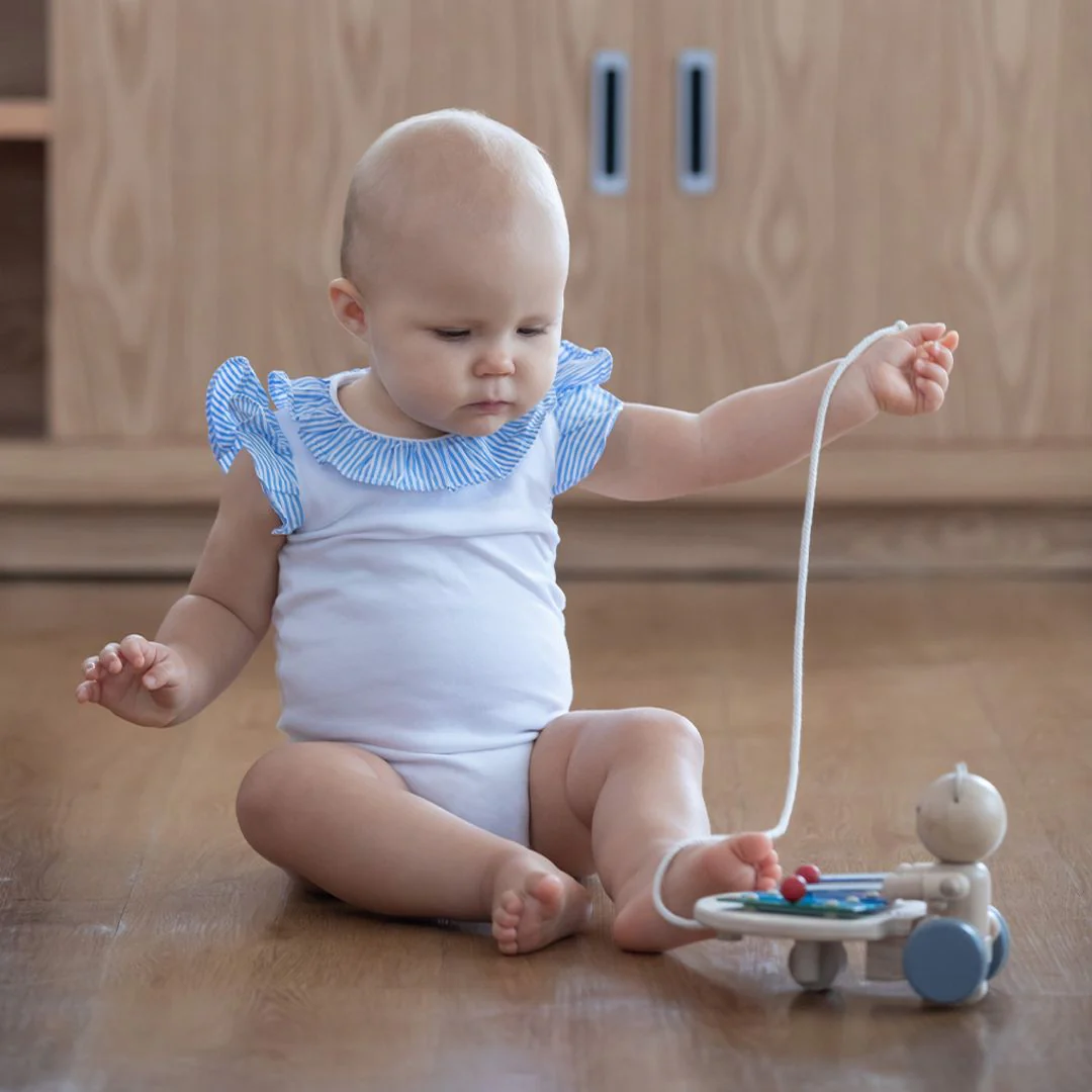 PlanToys Pull Along Musical Bear - Image 4