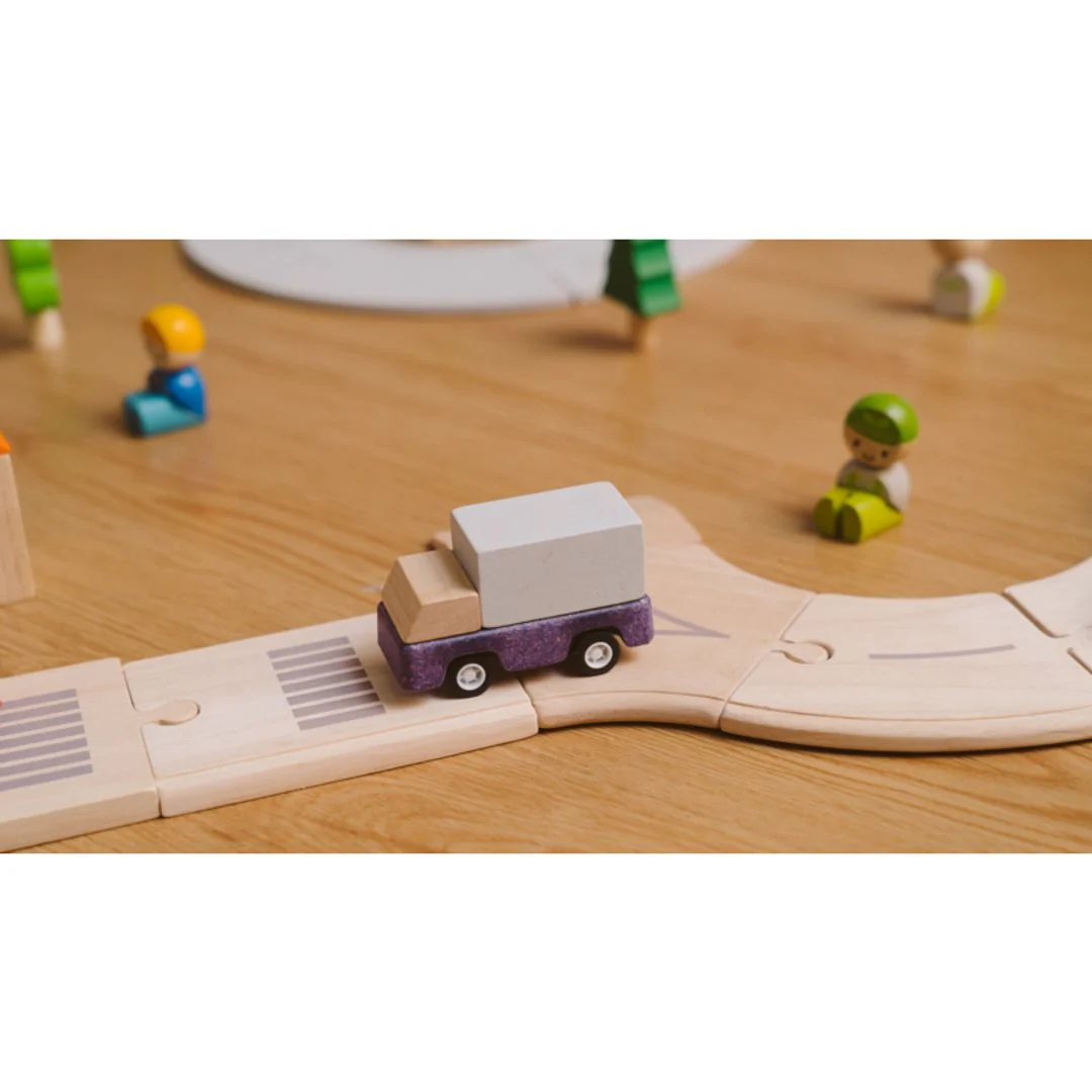 PlanToys Purple Delivery Truck - Image 3