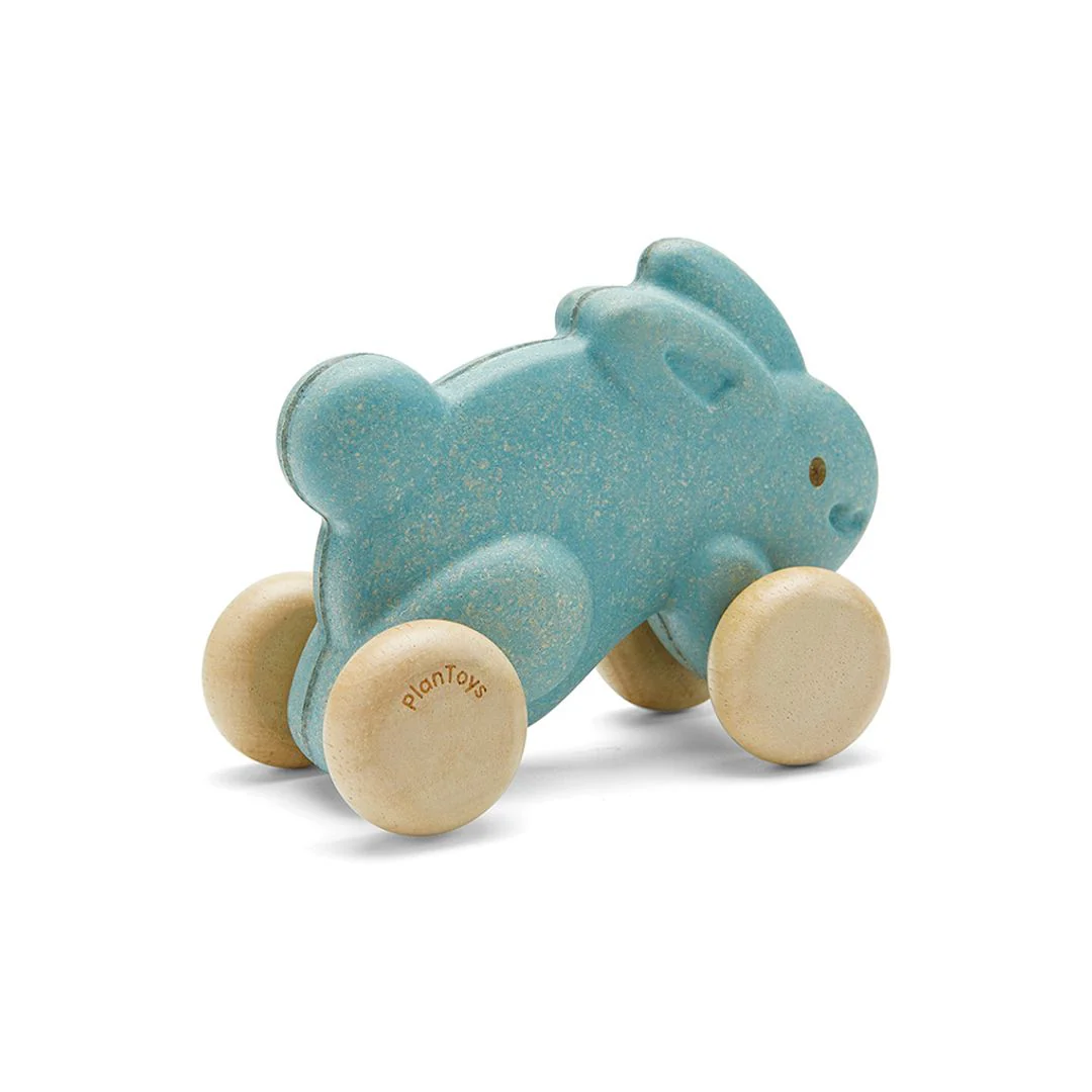 PlanToys Push Along Bunny - Blue - Image 5