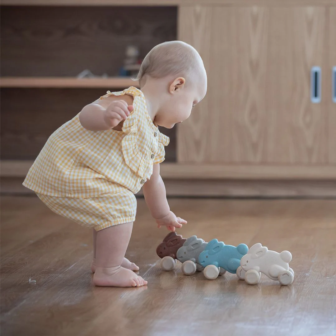 PlanToys Push Along Bunny - Brown - Image 6