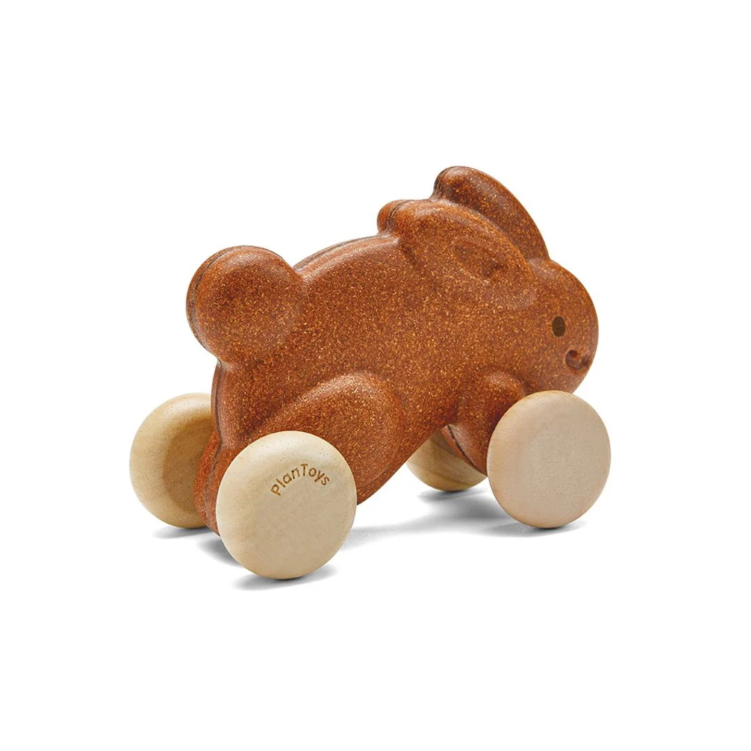 PlanToys Push Along Bunny - Brown - Image 7