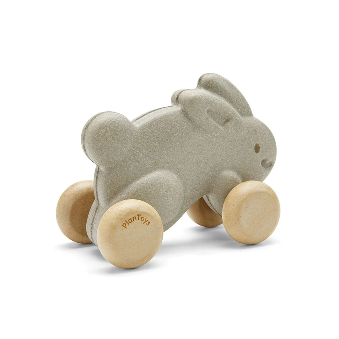 PlanToys Push Along Bunny - Grey - Image 7