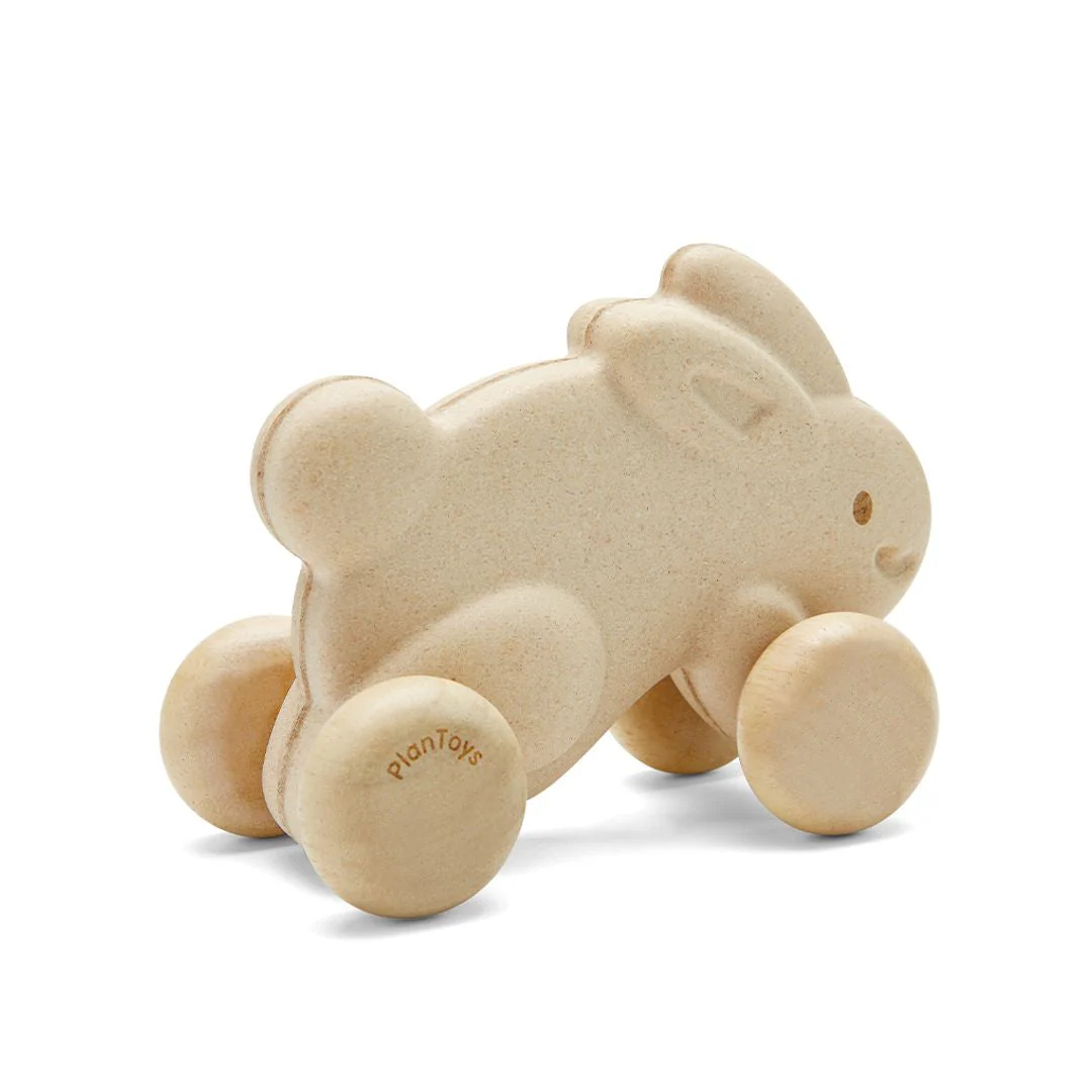 PlanToys Push Along Bunny - White - Image 6