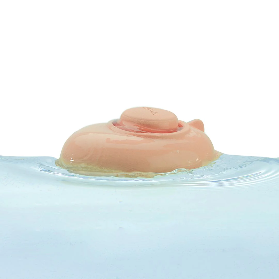PlanToys Rubber Convertible Boat - Pastel Orange - Image 7