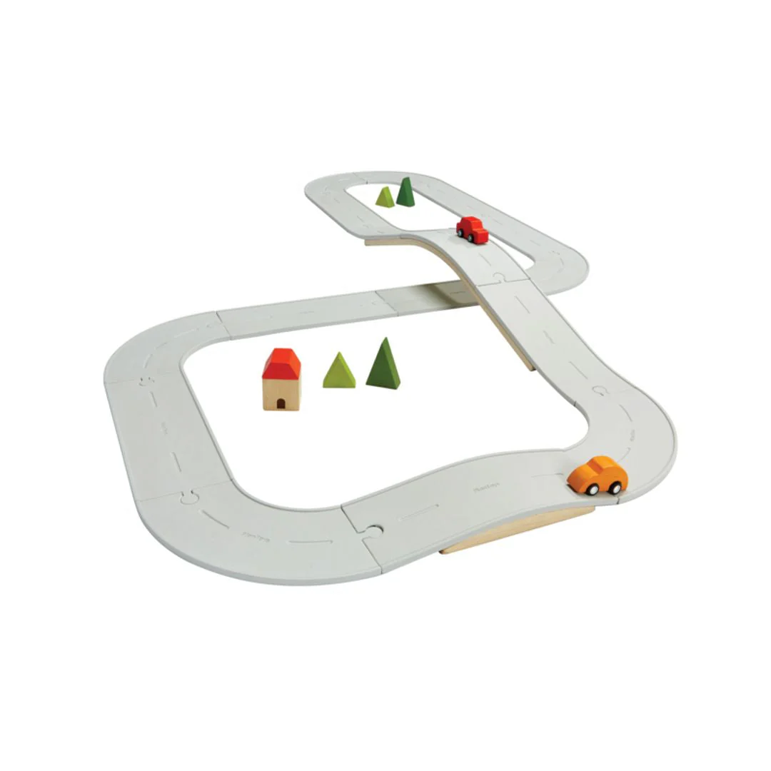 PlanToys Rubber Road & Rail Set - Large - Image 2