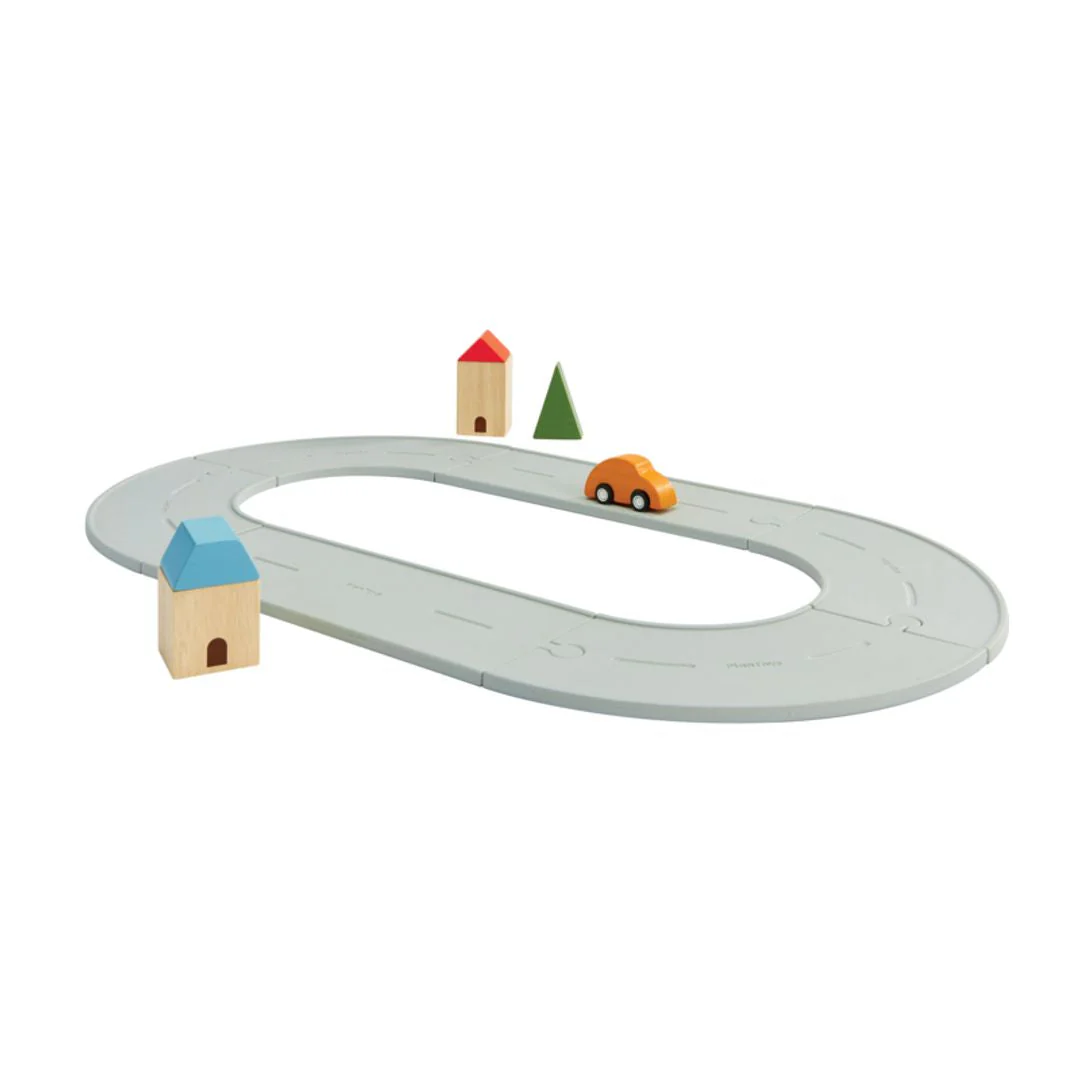 PlanToys Rubber Road & Rail Set - Small - Image 2