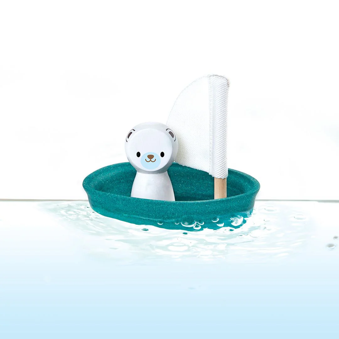 PlanToys Sailing Boat - Polar Bear - Image 6