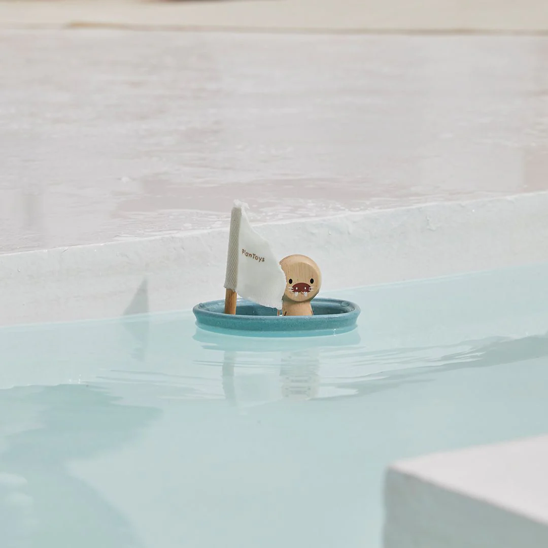PlanToys Sailing Boat - Walrus - Modern Rustic - Image 6