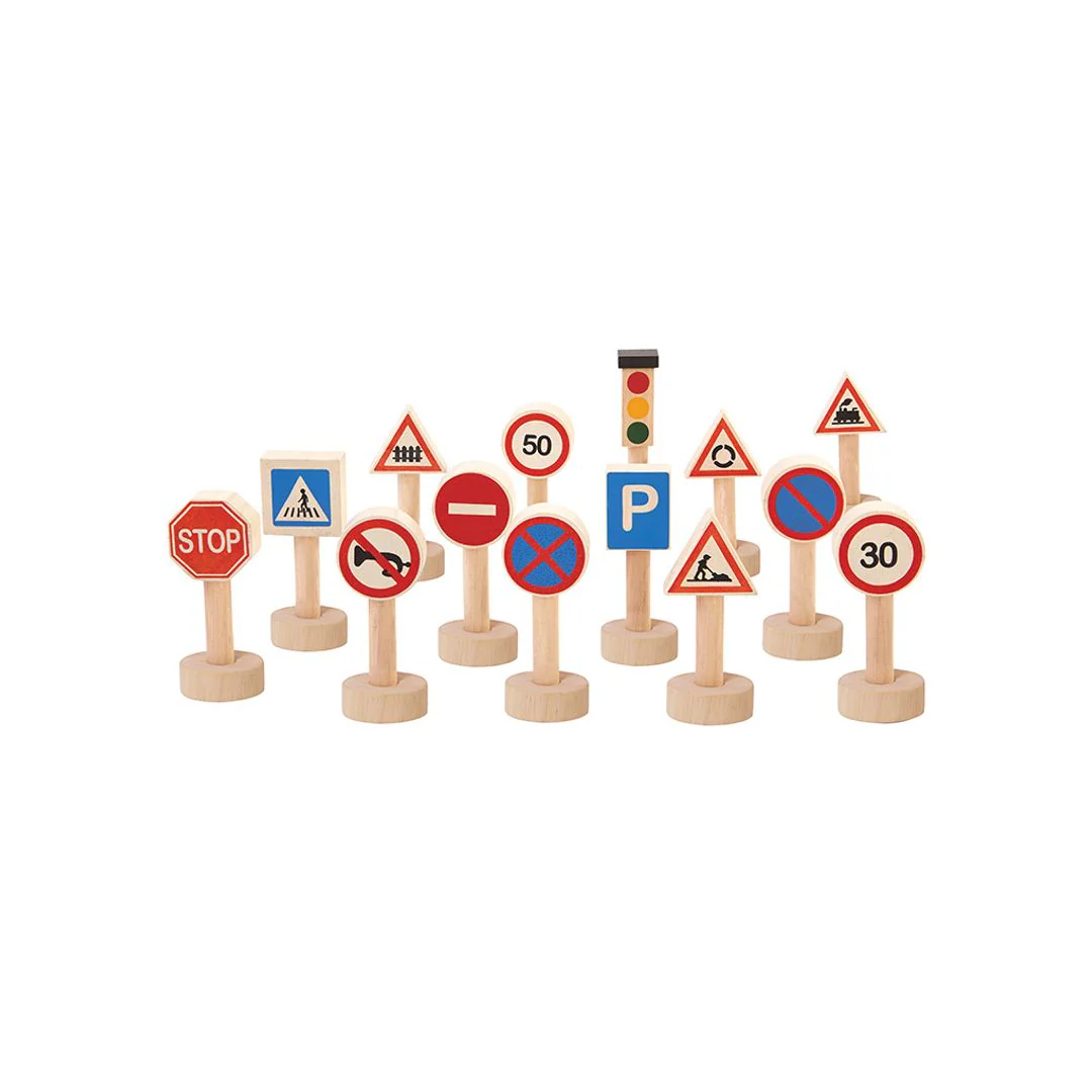PlanToys Set Of Traffic Signs & Lights - Image 2