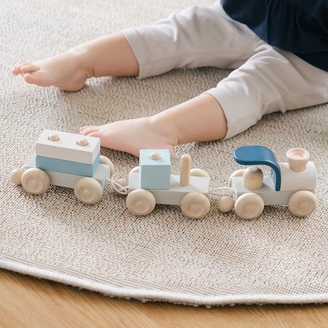 PlanToys Stacking Train Trio - Orchard - Image 3