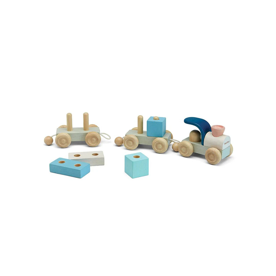 PlanToys Stacking Train Trio - Orchard - Image 9