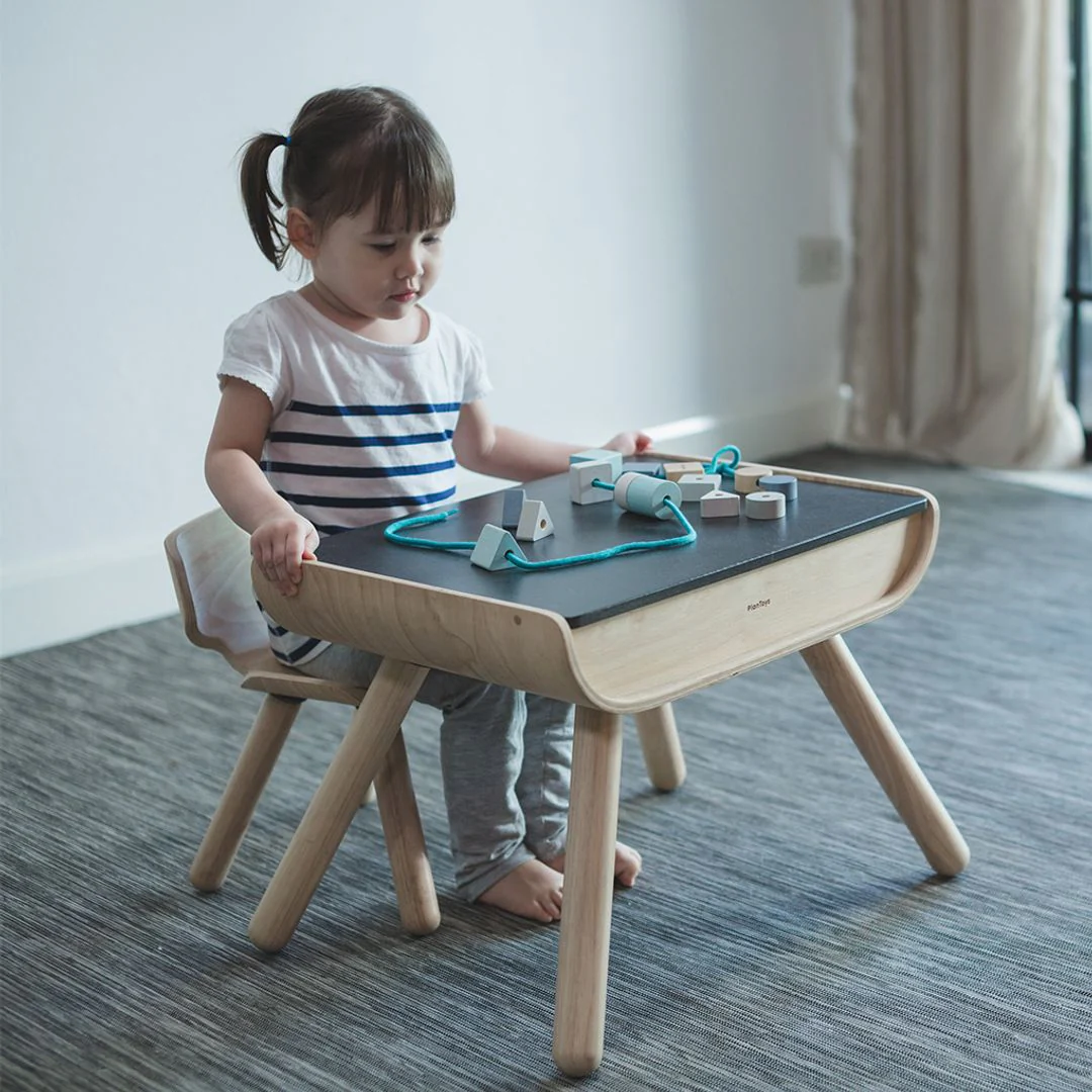 PlanToys Table & Chair - Black - Image 2