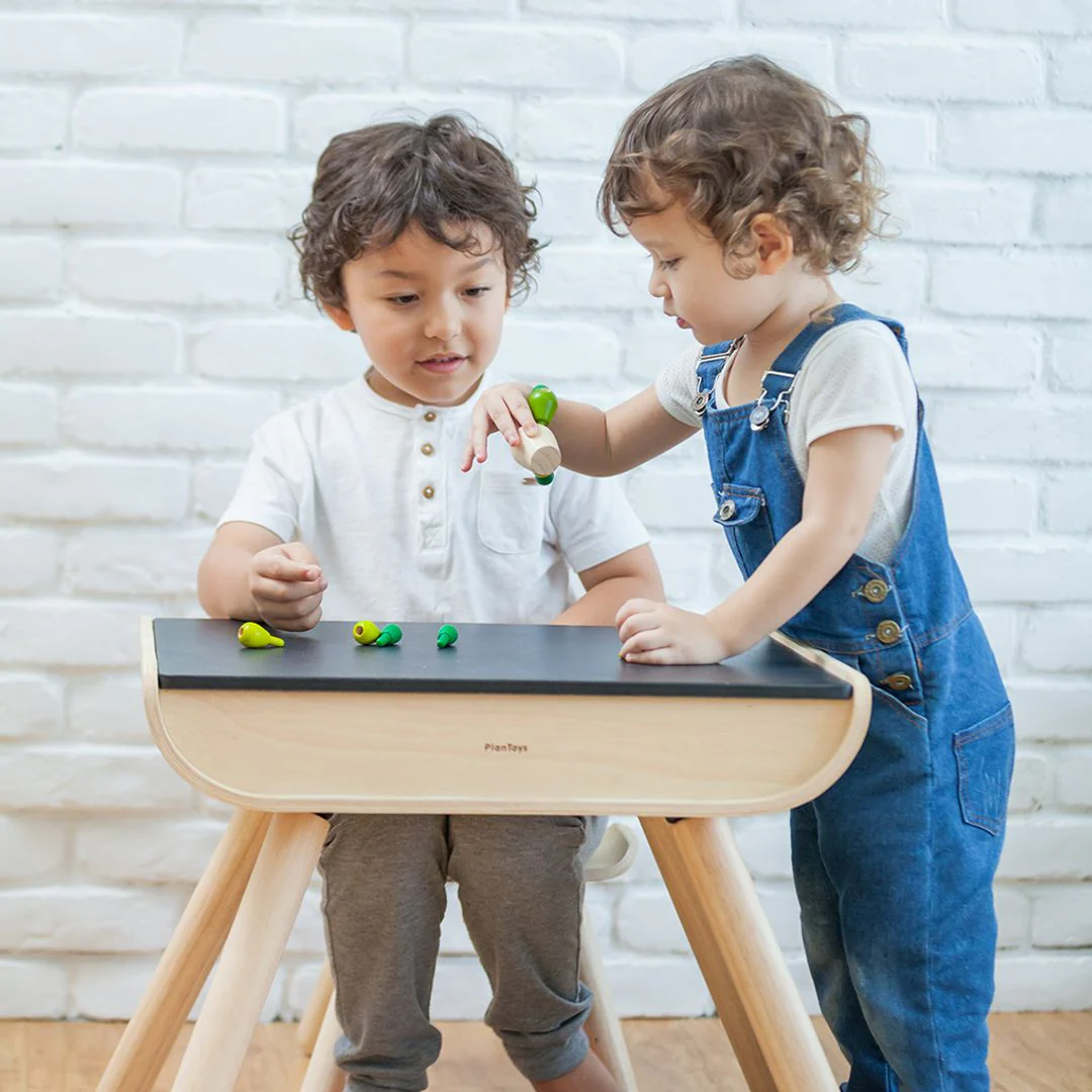 PlanToys Table & Chair - Black - Image 3
