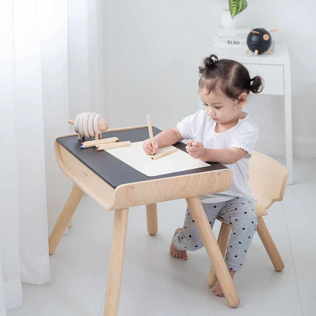 PlanToys Table & Chair - Black - Image 5